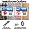 Signmission Do Not Step Here, 10 in W x Rectangle, Plastic OS-2PACK-NS-P-710-L-11377 - alternate 4